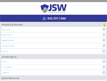 Tablet Screenshot of jswinsurance.com